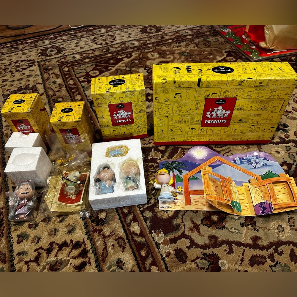 Peanuts Gallery Limited Edition Manger Set by Hallmark